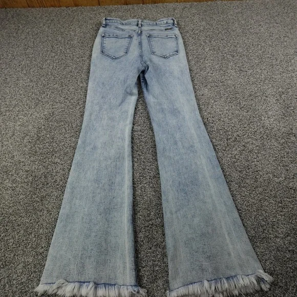 KanCan Jeans Womens 5 Blue Denim Pants High Rise Boot Flare Bell Stretch Hippie - Picture 9 of 13
